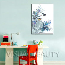 Modern Bird Painting On Canvas For Wall Decor